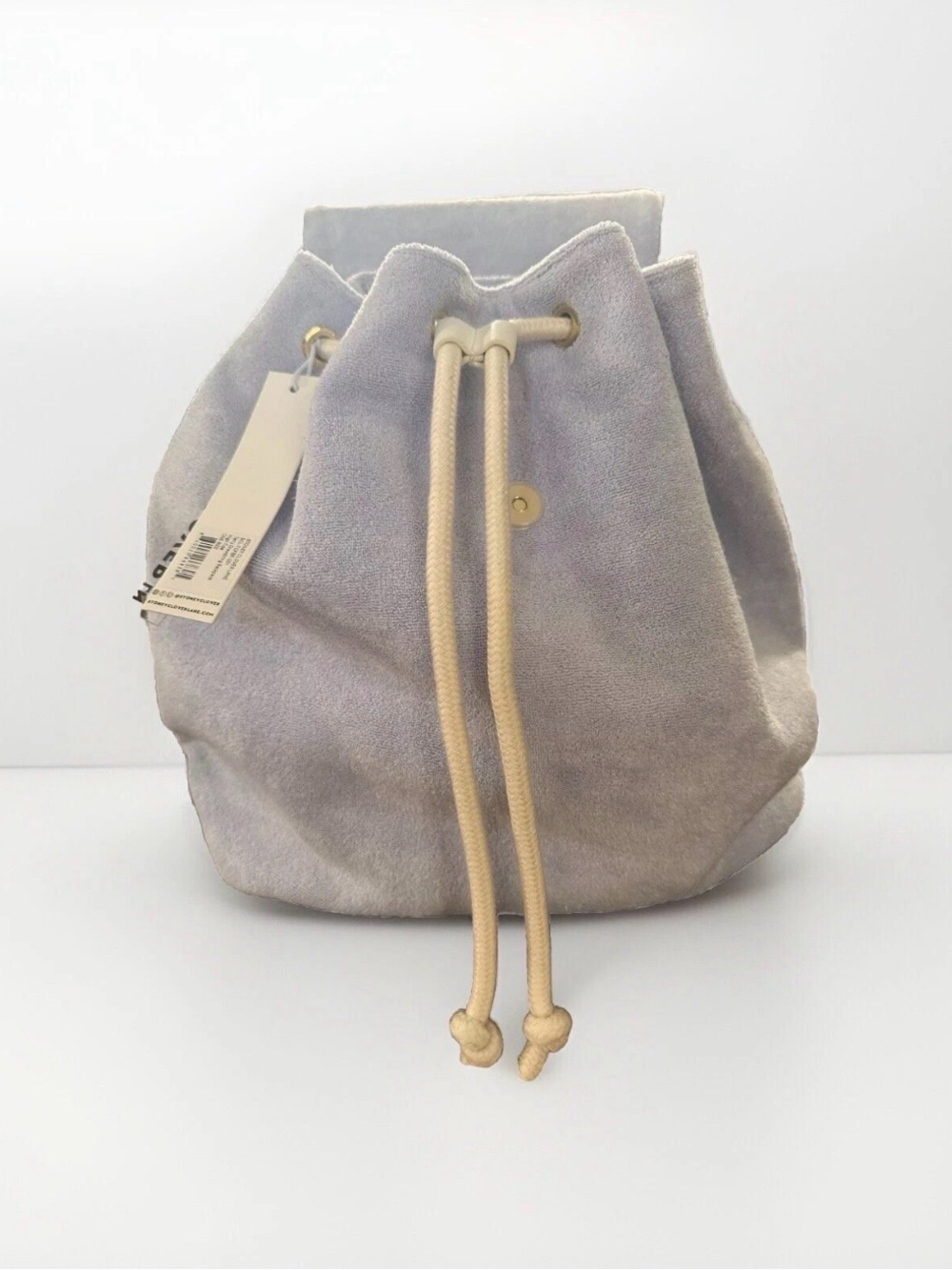 NWT Stoney Clover Lane Terrycloth Backpack in High Tide color - Picture 2 of 11
